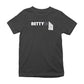 Betty Boop Black and White Name Strip Kids T-Shirt