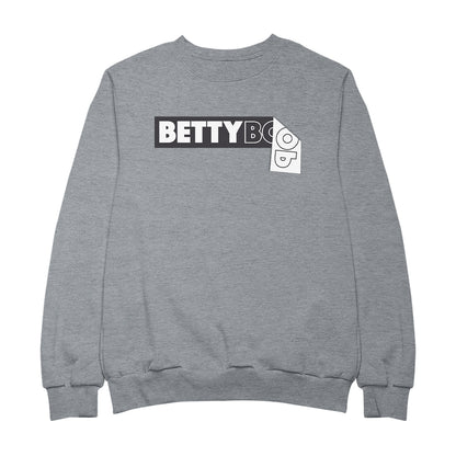 Betty Boop Black and White Name Strip Men's Sweatshirt