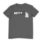 Betty Boop Black and White Name Strip Men's T-Shirt