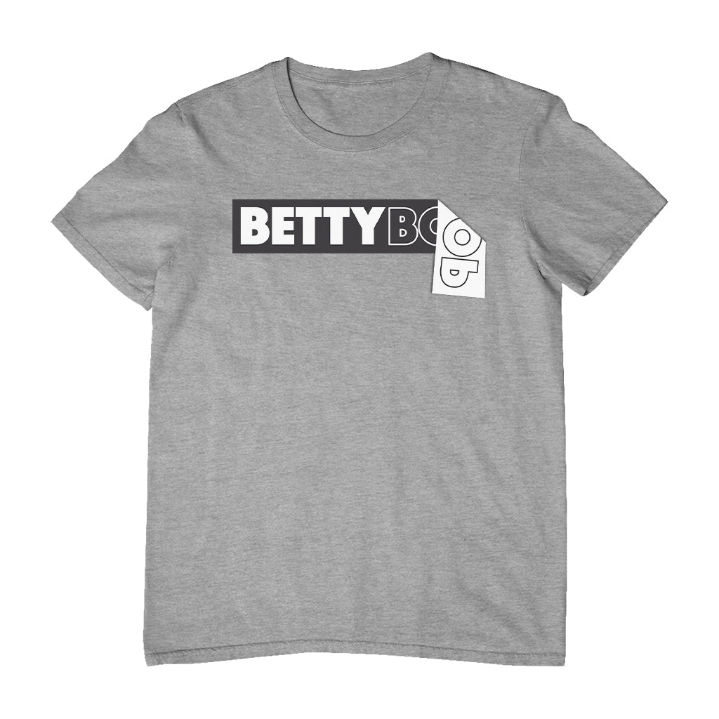 Betty Boop Black and White Name Strip Men's T-Shirt