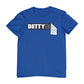 Betty Boop Black and White Name Strip Men's T-Shirt