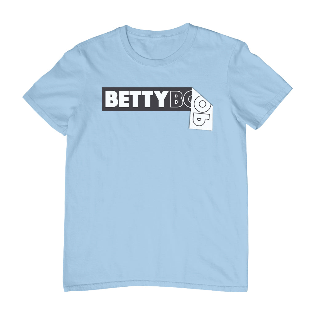 Betty Boop Black and White Name Strip Men's T-Shirt