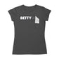 Betty Boop Black and White Name Strip Women's T-Shirt