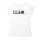 Betty Boop Black and White Name Strip Women's T-Shirt
