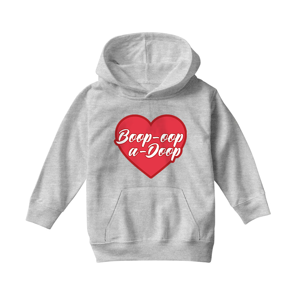 Betty Boop Boop-Oop-A-Doop Red Heart Kids Hooded Sweatshirt