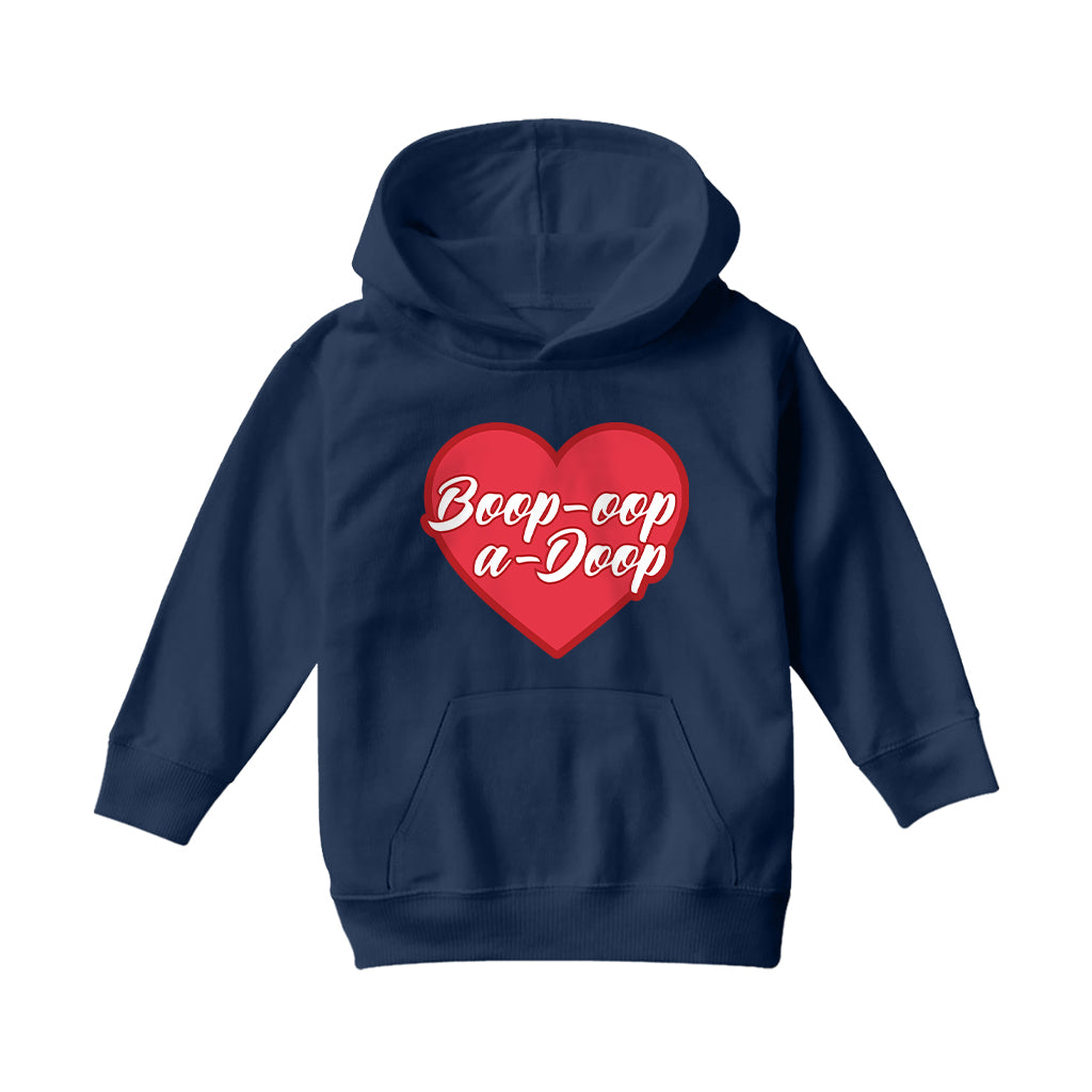 Betty Boop Boop-Oop-A-Doop Red Heart Kids Hooded Sweatshirt