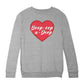 Betty Boop Boop-Oop-A-Doop Red Heart Kids Sweatshirt