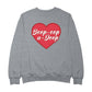 Betty Boop Boop-Oop-A-Doop Red Heart Men's Sweatshirt