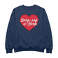 Betty Boop Boop-Oop-A-Doop Red Heart Men's Sweatshirt