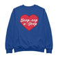 Betty Boop Boop-Oop-A-Doop Red Heart Men's Sweatshirt