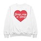 Betty Boop Boop-Oop-A-Doop Red Heart Men's Sweatshirt