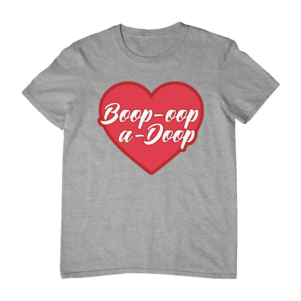 Betty Boop Boop-Oop-A-Doop Red Heart Men's T-Shirt