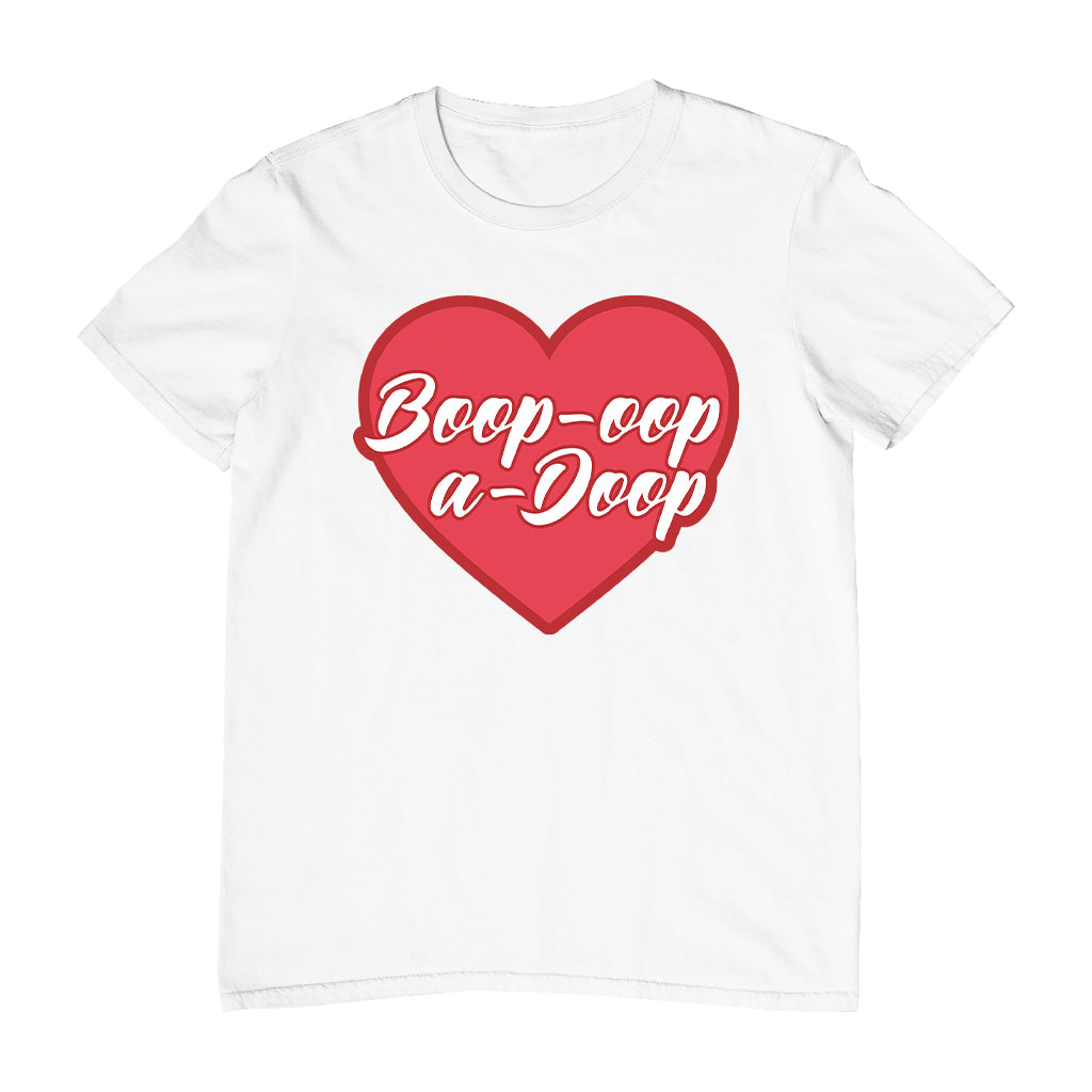 Betty Boop Boop-Oop-A-Doop Red Heart Men's T-Shirt