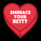 Betty Boop Embrace Your Betty Red Heart Men's Sweatshirt