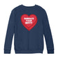 Betty Boop Embrace Your Betty Red Heart Kids Sweatshirt