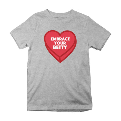 Betty Boop Embrace Your Betty Red Heart Kids T-Shirt