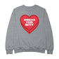 Betty Boop Embrace Your Betty Red Heart Men's Sweatshirt