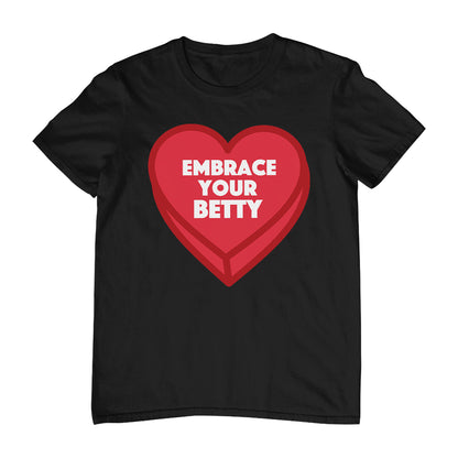 Betty Boop Embrace Your Betty Red Heart Men's T-Shirt