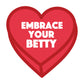 Betty Boop Embrace Your Betty Red Heart Women's Hooded Sweatshirt