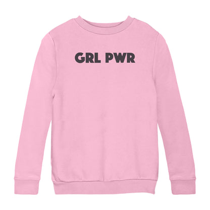 Betty Boop GRL PWR Black Bold Kids Sweatshirt