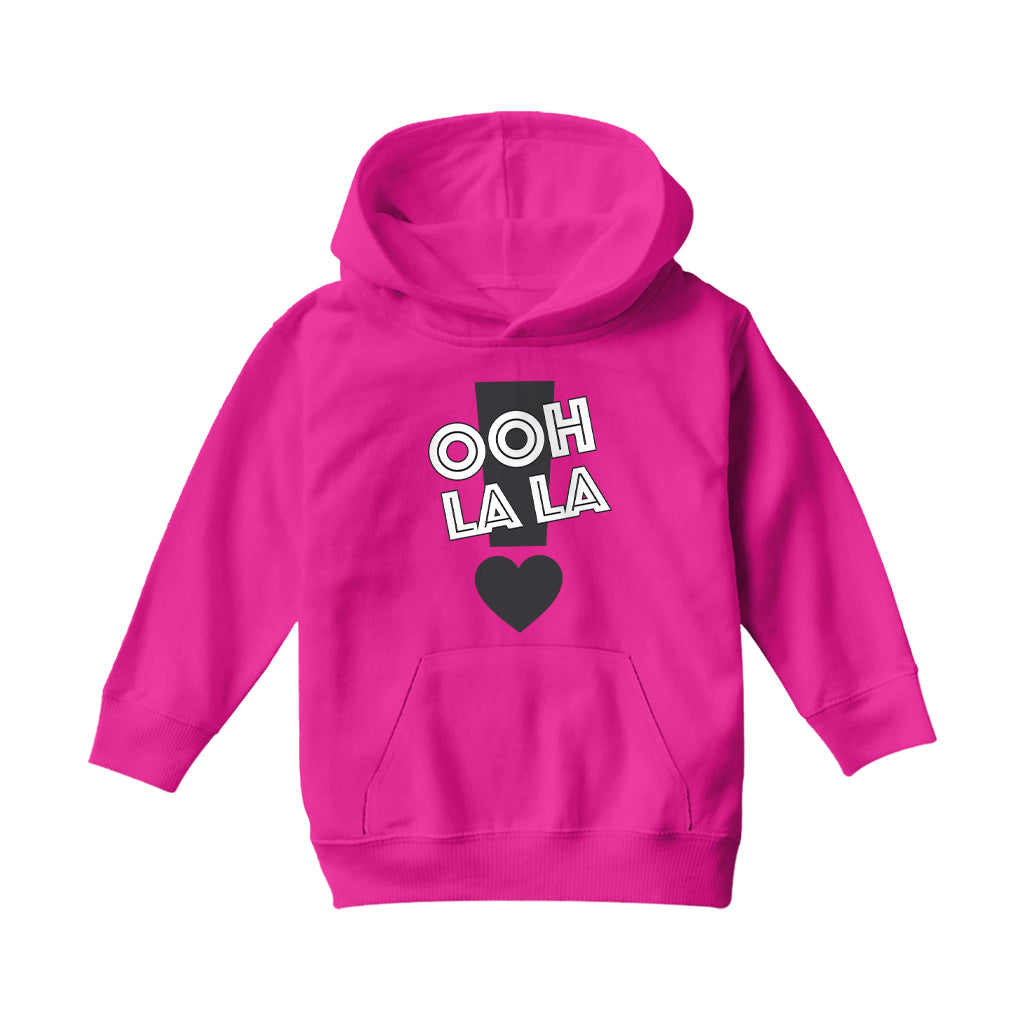 Betty Boop Ooh La La Exclamation Mark Heart Kids Hooded Sweatshirt