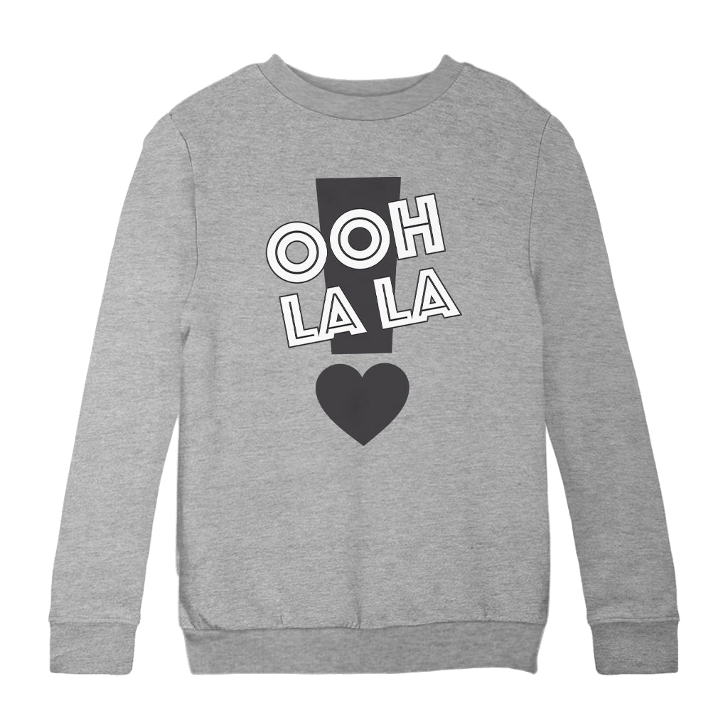 Betty Boop Ooh La La Exclamation Mark Heart Kids Sweatshirt