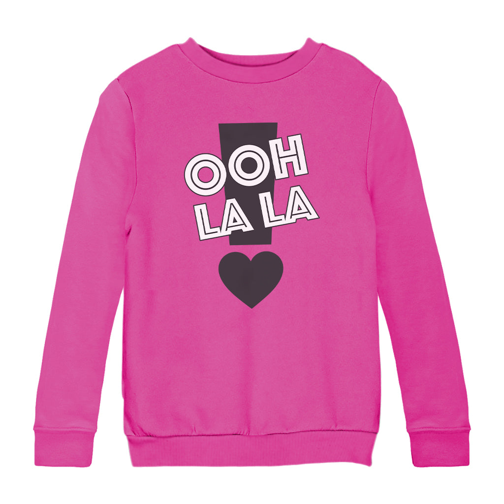 Betty Boop Ooh La La Exclamation Mark Heart Kids Sweatshirt