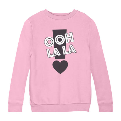 Betty Boop Ooh La La Exclamation Mark Heart Kids Sweatshirt