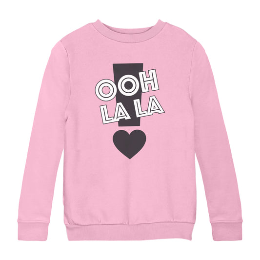 Betty Boop Ooh La La Exclamation Mark Heart Kids Sweatshirt