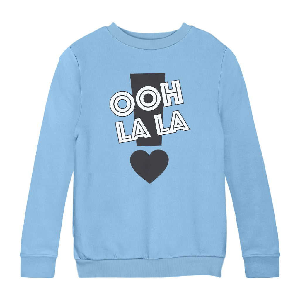 Betty Boop Ooh La La Exclamation Mark Heart Kids Sweatshirt