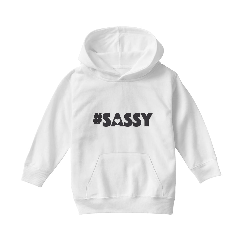 Betty Boop Sassy Black Bold Kids Hooded Sweatshirt