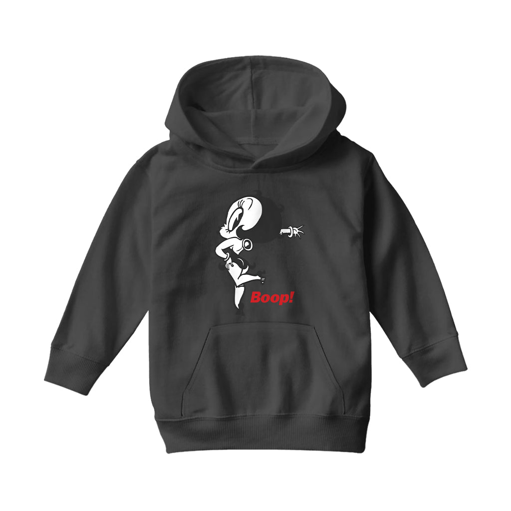Betty Boop Boop! Leg Kickback Kids Hooded Sweatshirt