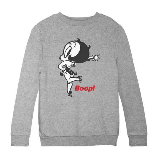 Betty Boop Boop! Leg Kickback Kids Sweatshirt