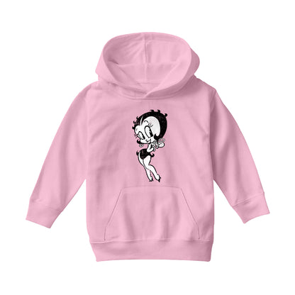 Betty Boop Hands Together Smiling Kids Hooded Sweatshirt