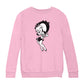 Betty Boop Hands Together Smiling Kids Sweatshirt