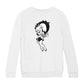 Betty Boop Hands Together Smiling Kids Sweatshirt