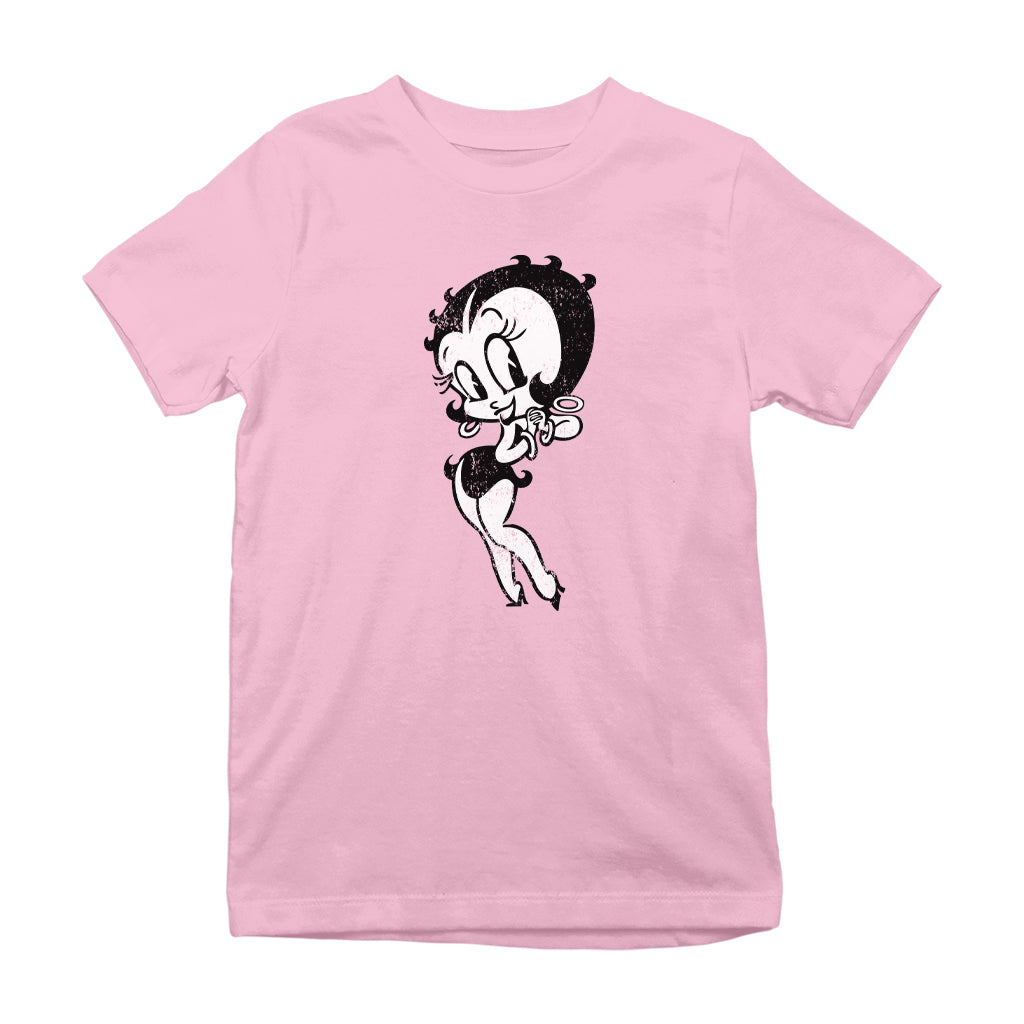 Betty Boop Hands Together Smiling Kids T-Shirt
