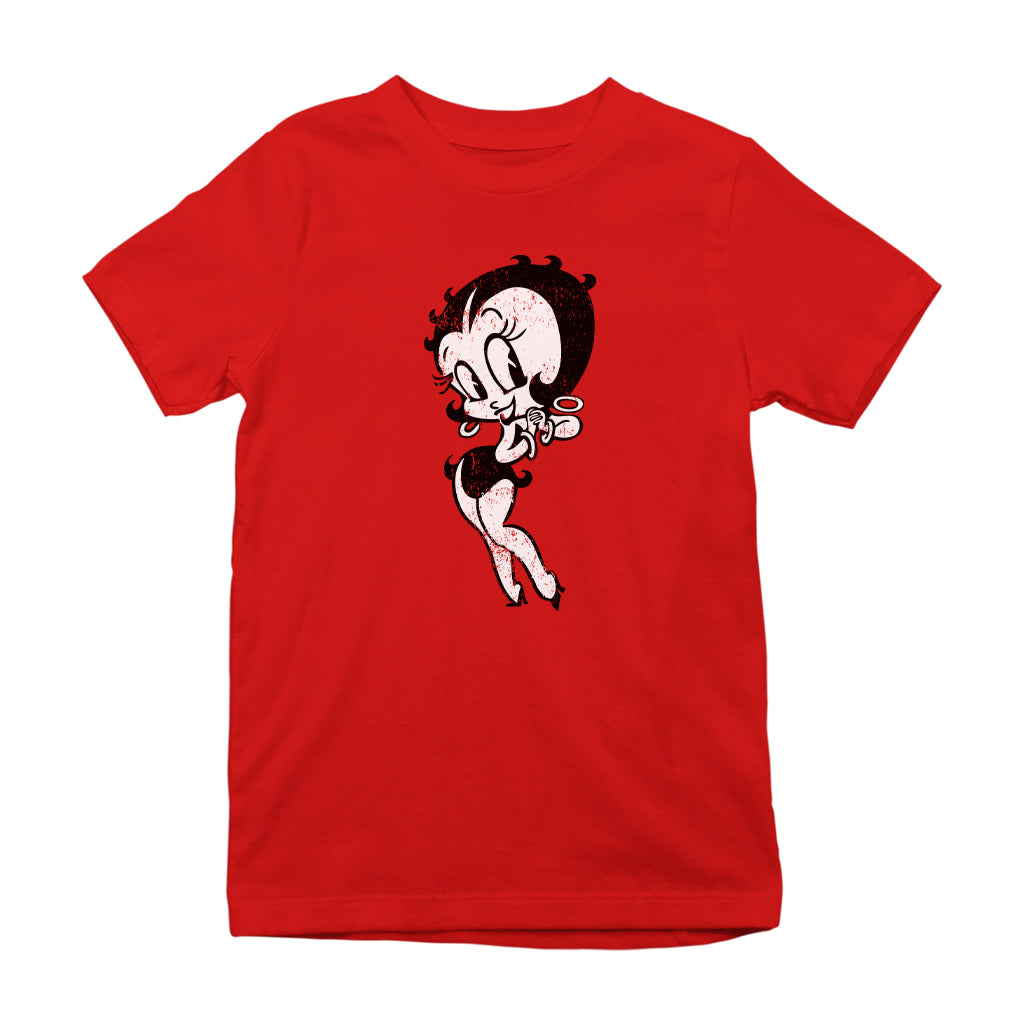 Betty Boop Hands Together Smiling Kids T-Shirt