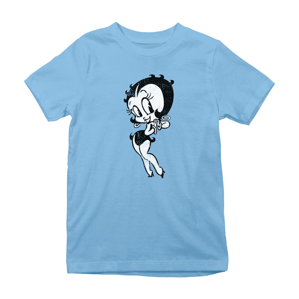 Betty Boop Hands Together Smiling Kids T-Shirt