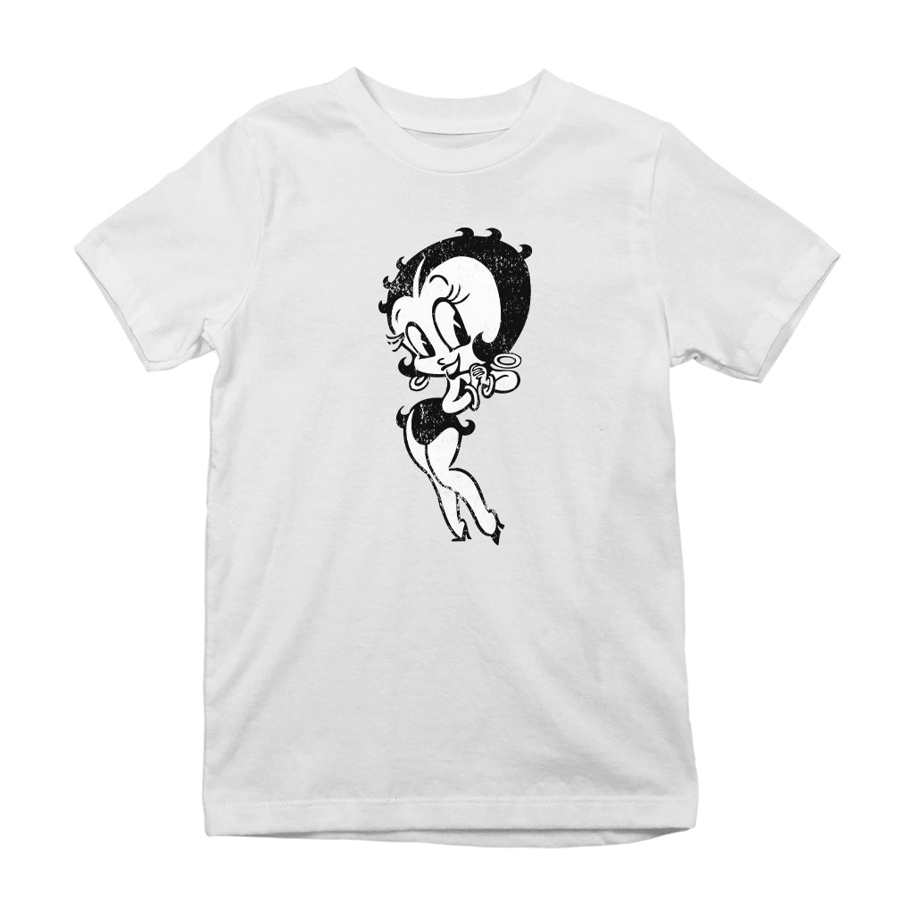 Betty Boop Hands Together Smiling Kids T-Shirt