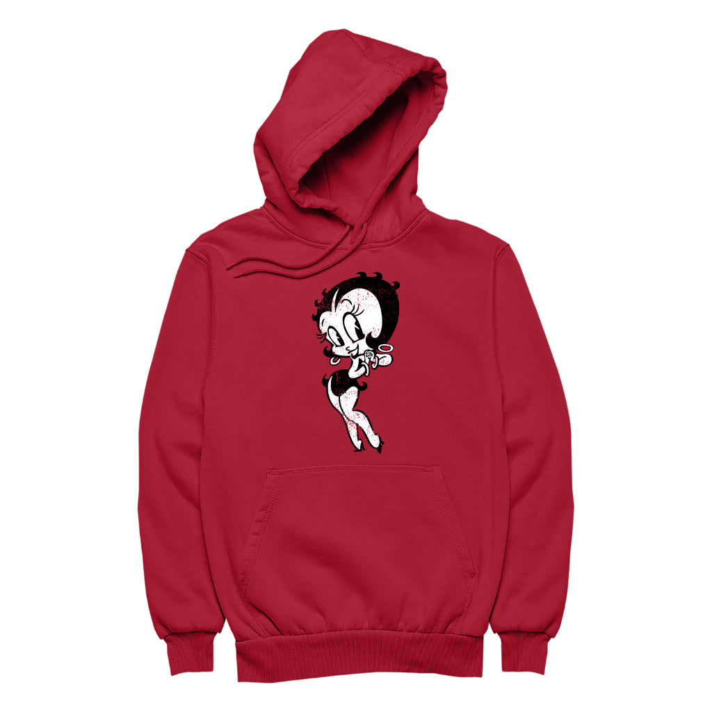 Betty Boop Hands Together Smiling Men's Hooded Sweatshirt