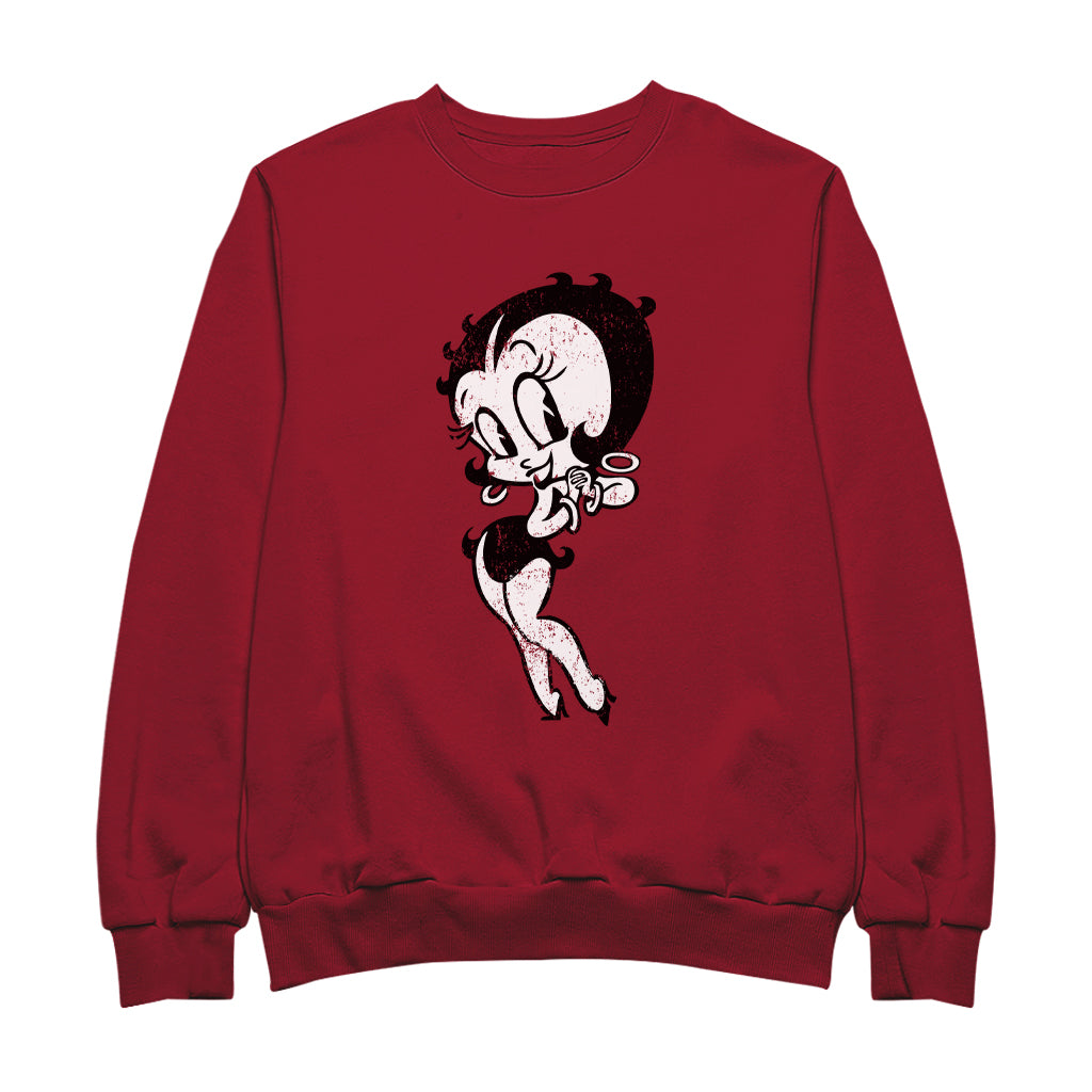 Betty Boop Hands Together Smiling Men's Sweatshirt