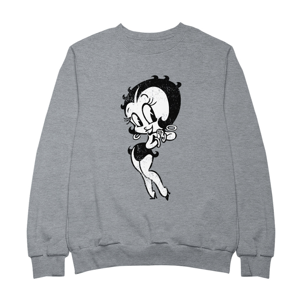 Betty Boop Hands Together Smiling Men's Sweatshirt