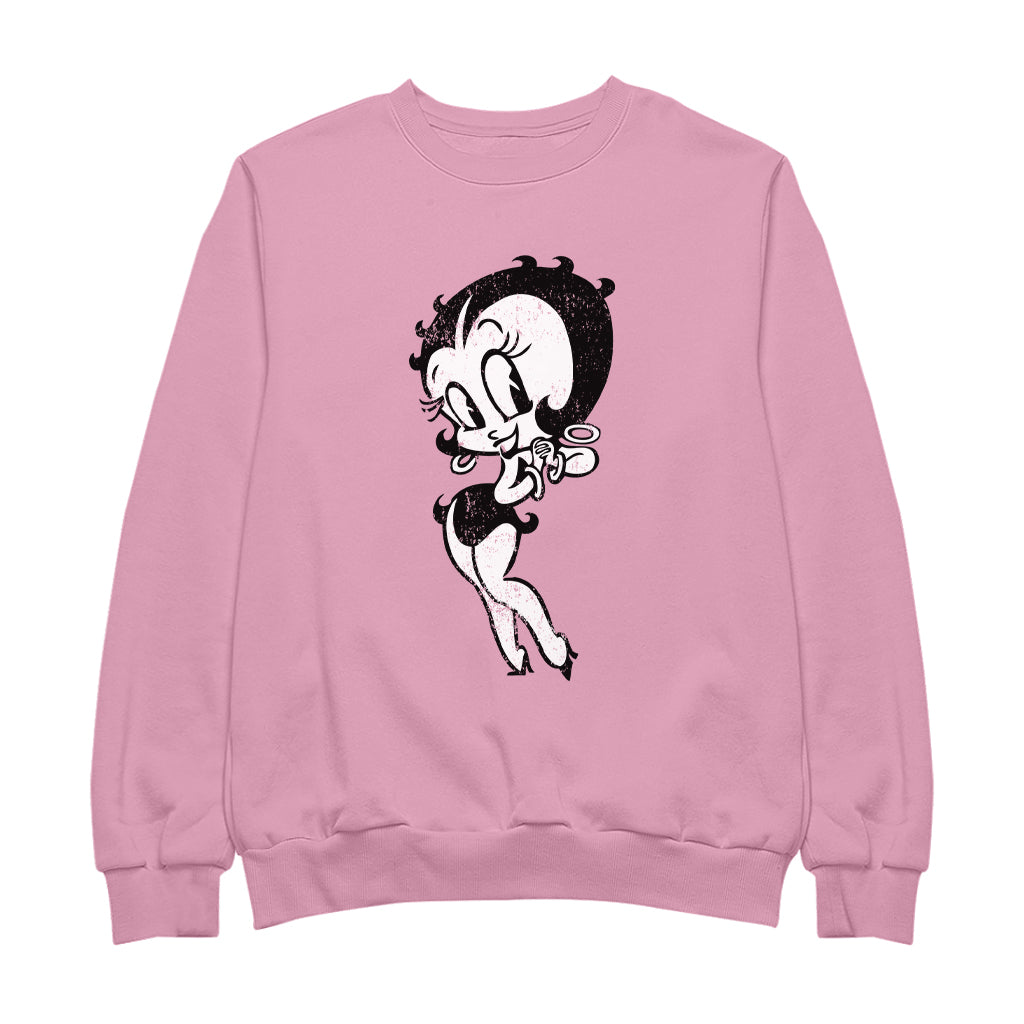 Betty Boop Hands Together Smiling Men's Sweatshirt