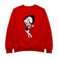 Betty Boop Hands Together Smiling Men's Sweatshirt