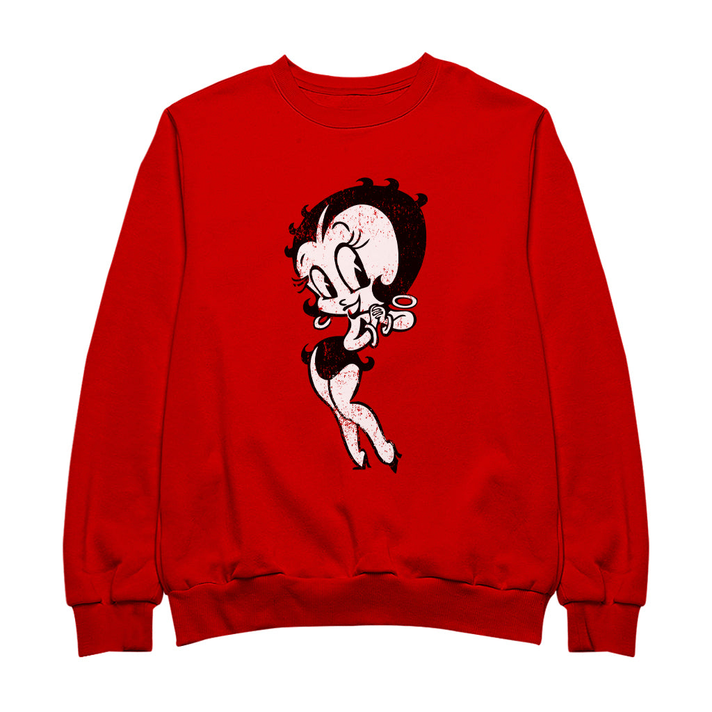 Betty Boop Hands Together Smiling Men's Sweatshirt