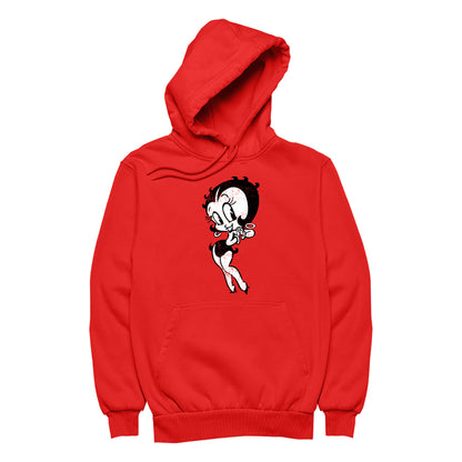 Betty Boop Hands Together Smiling Women's Hooded Sweatshirt