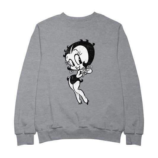 Betty Boop Hands Together Smiling Women's Sweatshirt
