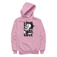 Betty Boop Running Love Love Love Men's Hooded Sweatshirt