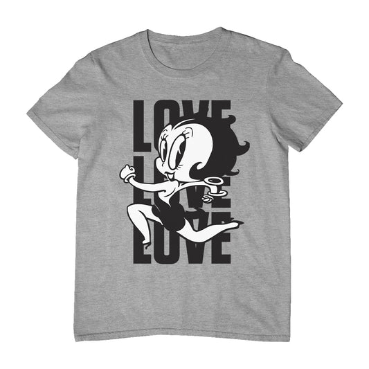 Betty Boop Running Love Love Love Men's T-Shirt